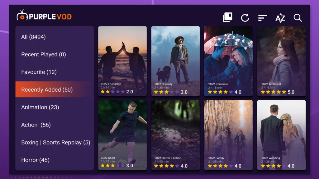 Purple VOD - IPTV Player